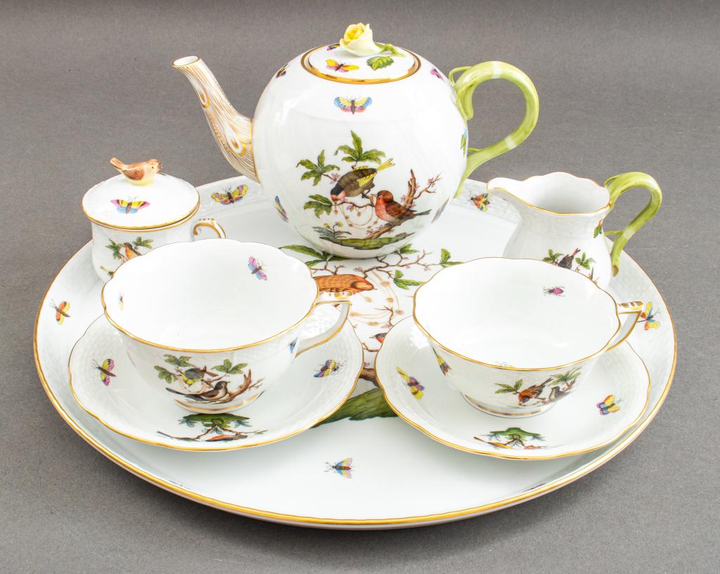 Herend Porcelain "Rothschild Birds" Tete A Tete (1 of 20)