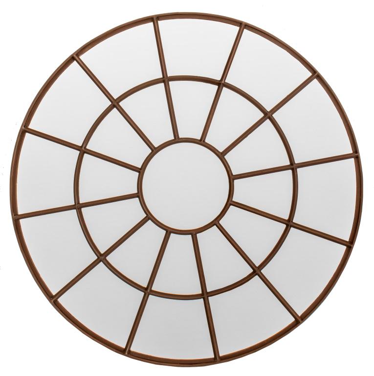 Cast Iron "Bull's Eye" Mirror (1 of 9)