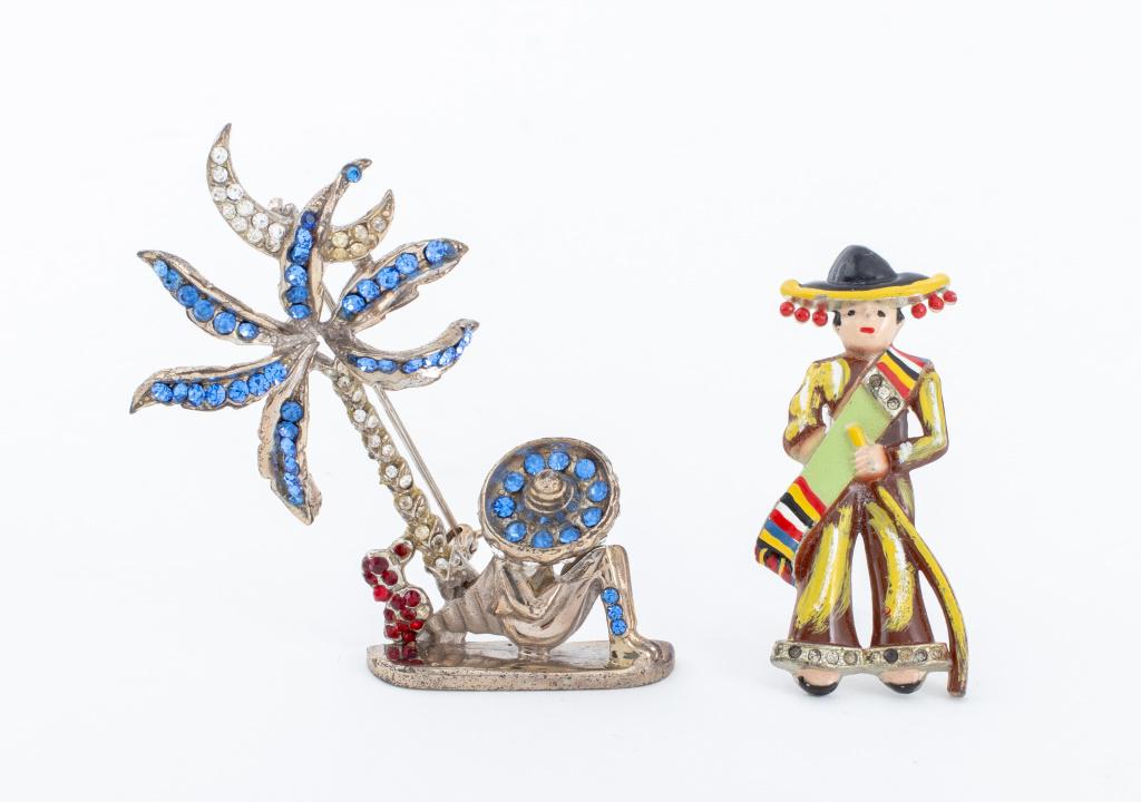 Vintage Coro Pin & Sterling Silver Brooch, 2 Pcs (1 of 11)