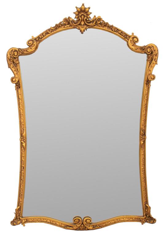Rococo Revival Giltwood Mirror (1 of 5)