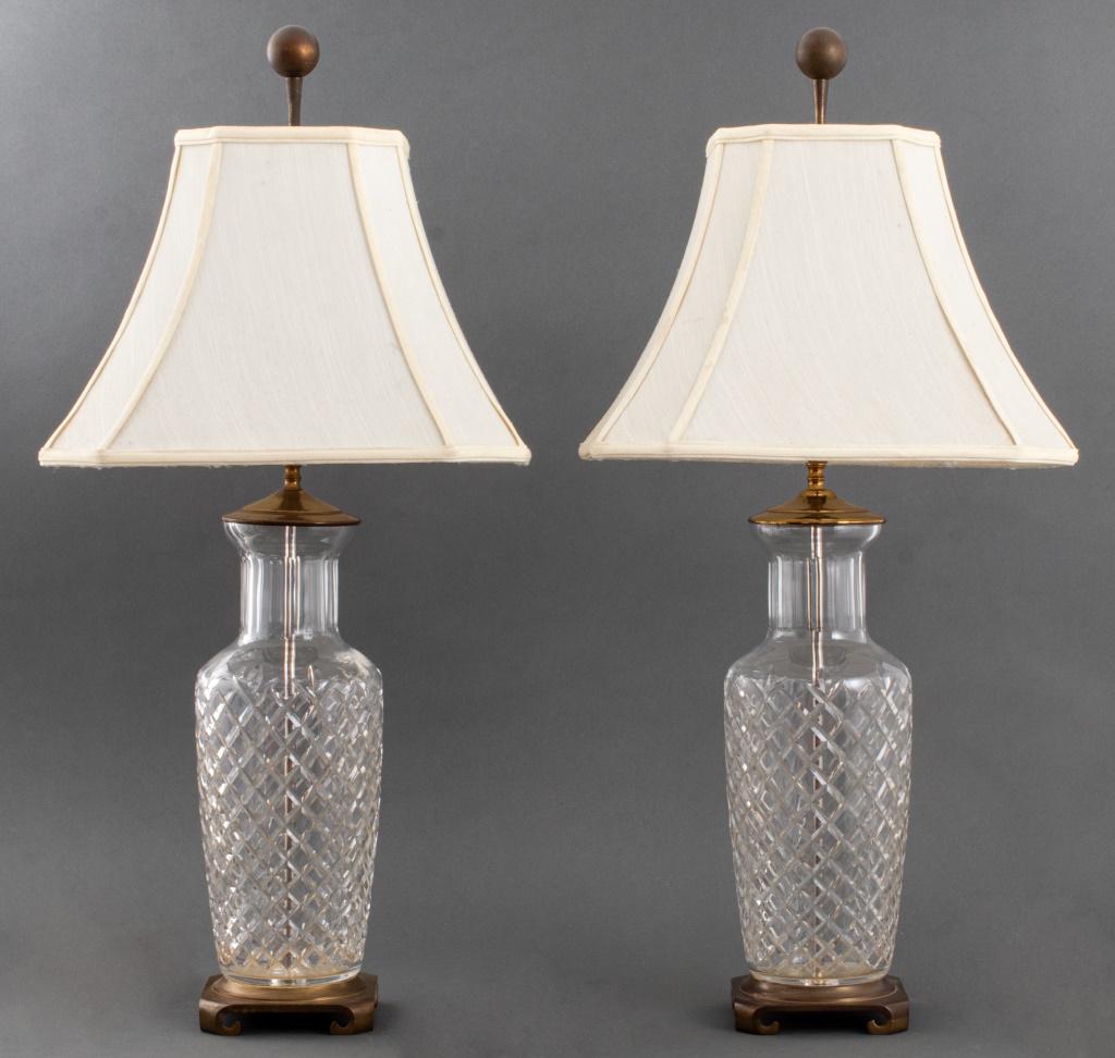 Waterford Cut Crystal Baluster Lamps, 2 (1 of 9)