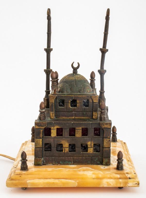 Bronze & Alabaster Hagia Sofia Form Table Lamp (1 of 11)