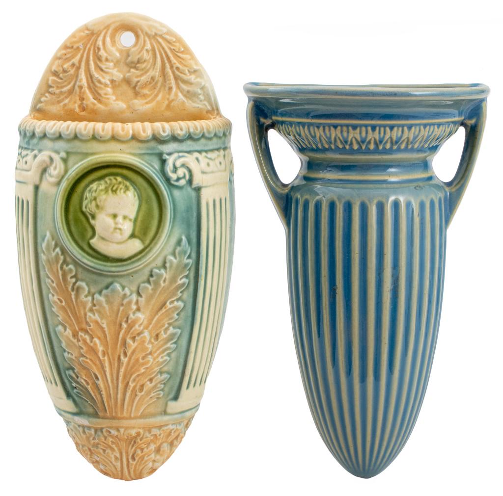 Roseville Pottery Classical Motif Wall Pockets, 2 (1 of 5)