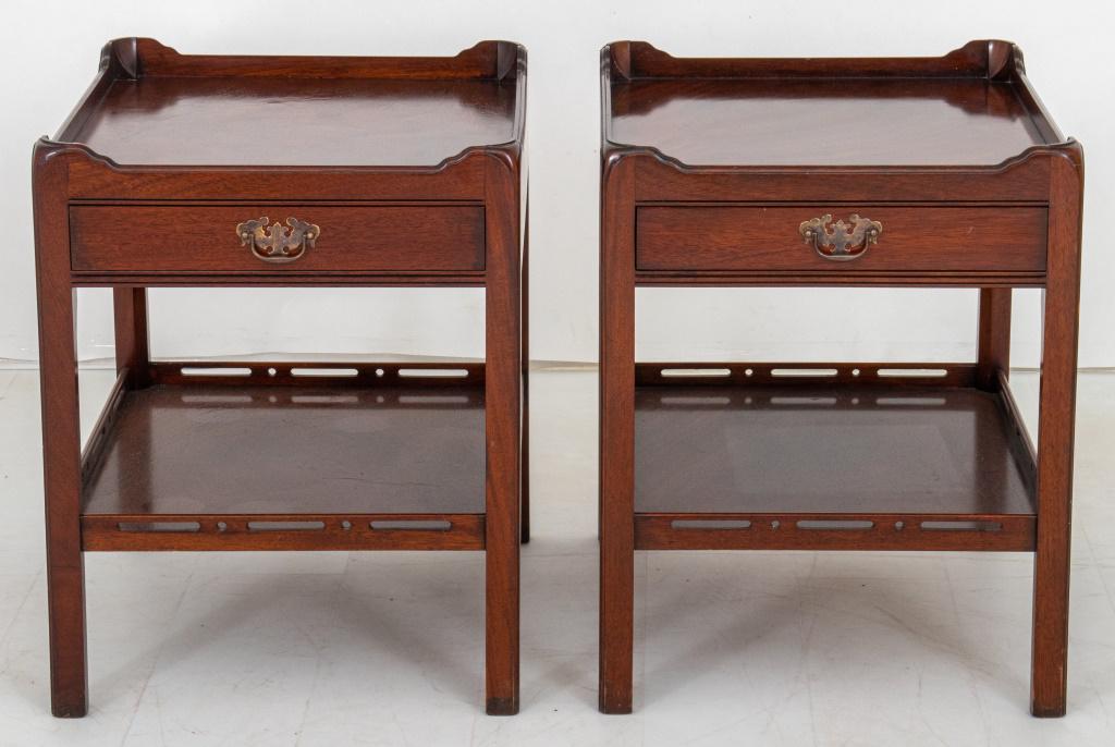 Mahogany Lamp Tables, Pair (1 of 8)