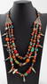 Middle Eastern Silver, Turquoise, Coral Necklace