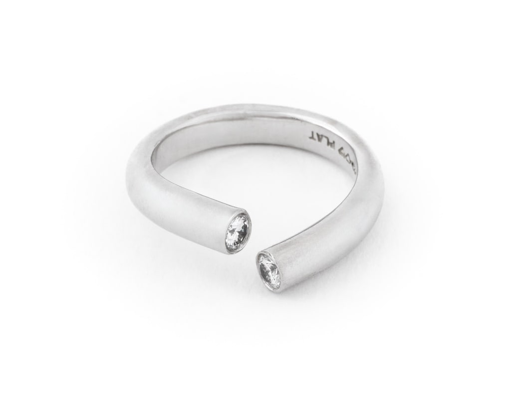 Platinum Diamond Open Ring (1 of 8)