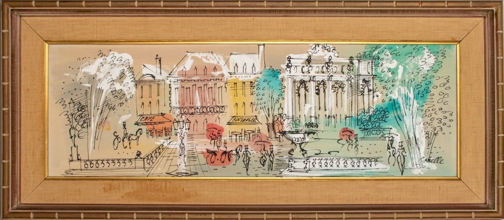 Charles Cobelle Parisian Cityscape Oil on Canvas (1 of 11)