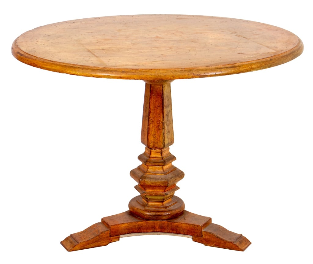 Neoclassical Manner Oak Center or Dining Table (1 of 7)