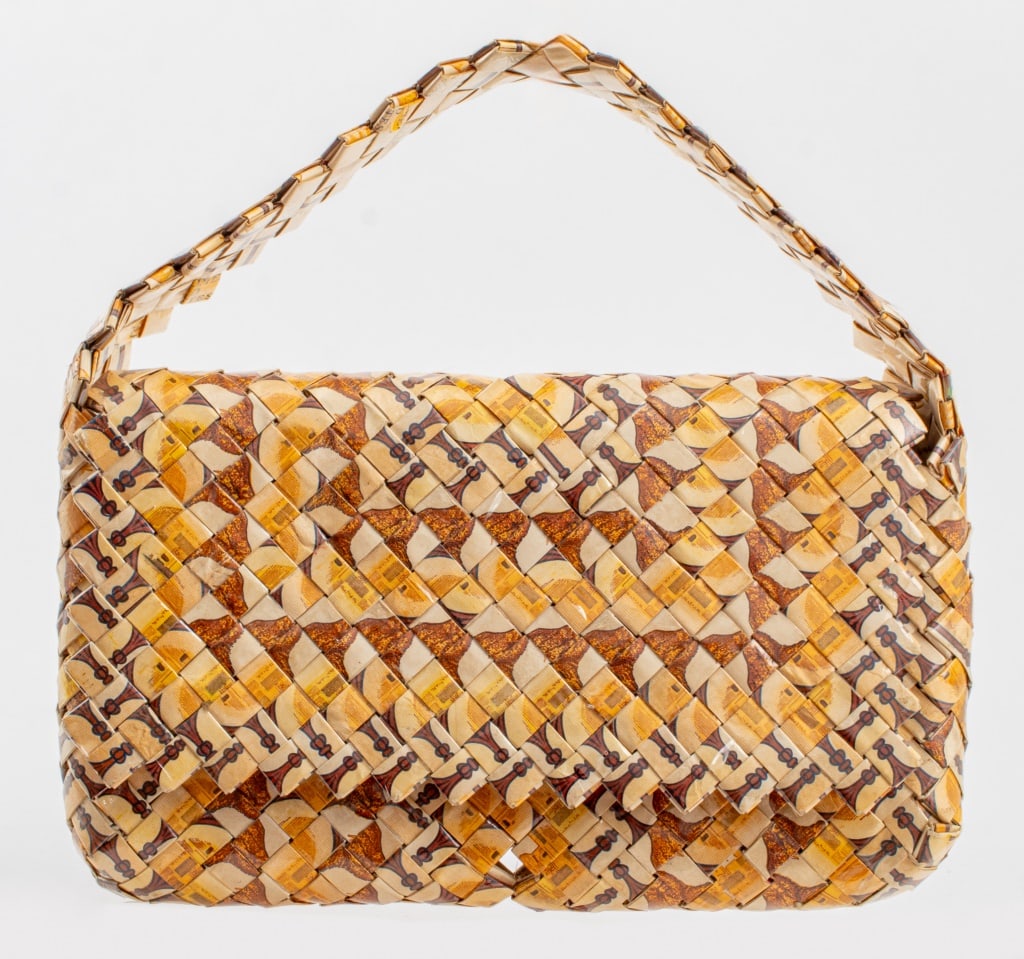 Vintage Outsider Art Cigarette Pack Shoulder Bag (1 of 5)