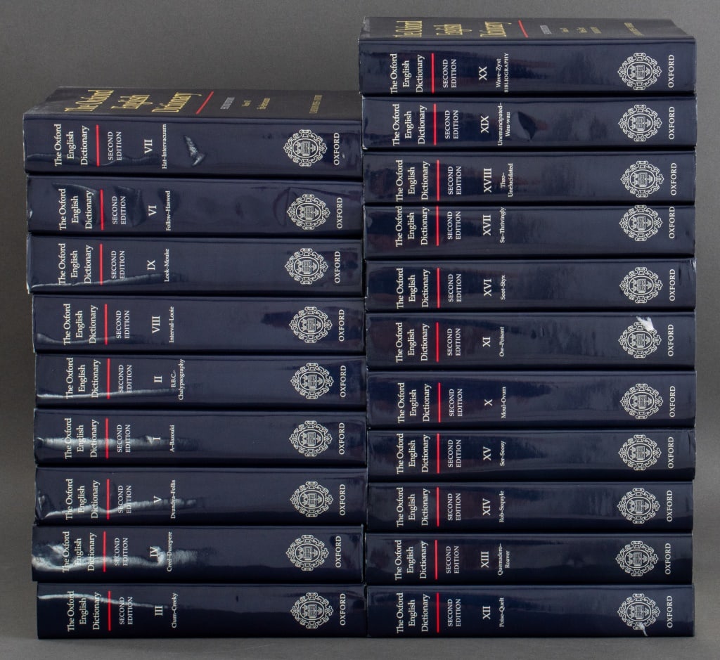 Oxford English Dictionary, Second Ed., 20 Vols. (1 of 8)
