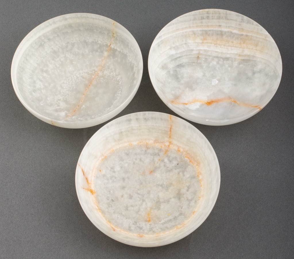 Thin Alabaster Bowls, 3 (1 of 8)