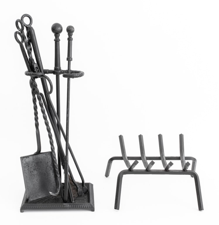 Fire Tools & Steel Fireplace Grate, 5 (1 of 15)