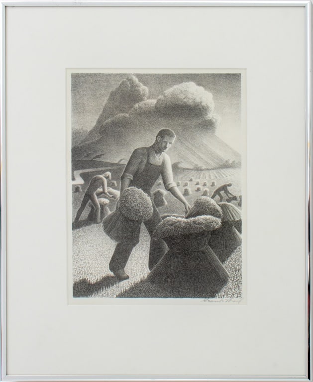 Grant Wood "Approaching Storm" Lithograph, 1940 (1 of 10)