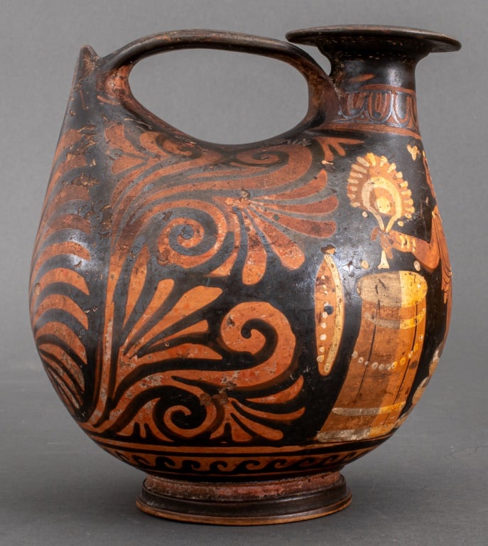 Ancient Greek Apulian Red-Figure Footed Askos (1 of 19)