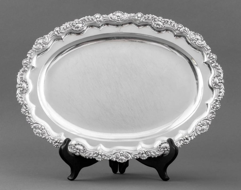 Iii Sterling Silver Meat Tray, 1819 Auction