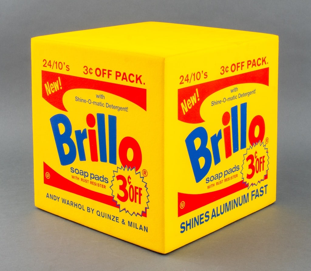 After Andy Warhol Yellow Brillo Box Pouf (1 of 10)