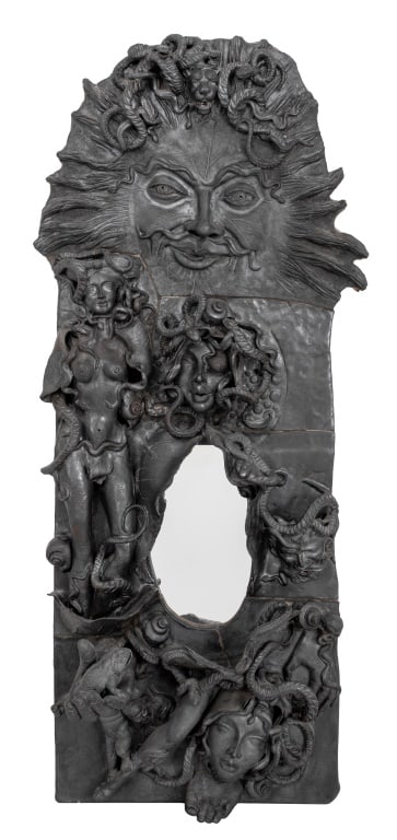 Hansen Studio Ceramic Mythological Mirror, 1990s (1 of 11)