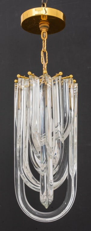 Carlo Nason Venini Murano Loop Chandelier (1 of 6)