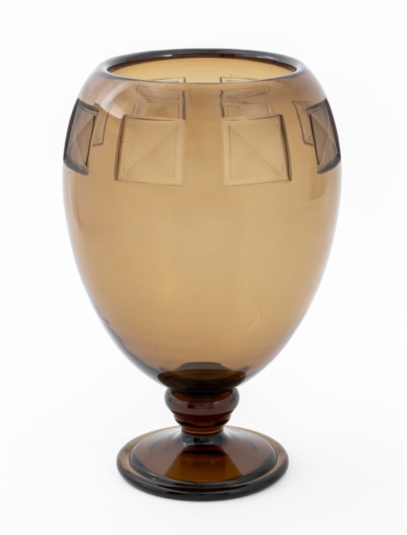 Schneider French Art Deco Glass Vase, ca. 1935 (1 of 9)
