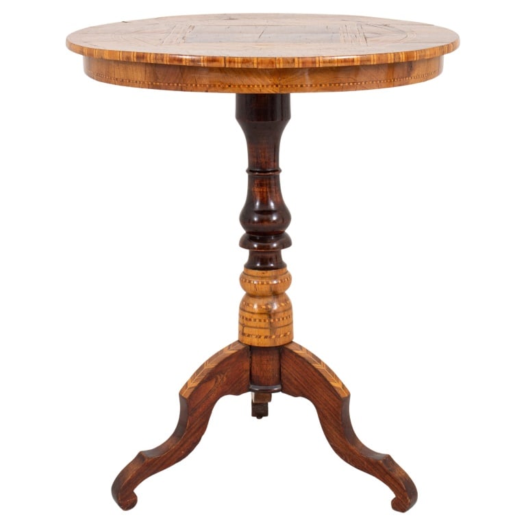 Dutch Marquetry Side Table, 19th C. (1 of 11)