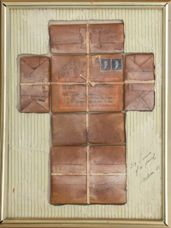 Nelson "Six Lives of a Parcel" Mail Art, 1981 (1 of 6)