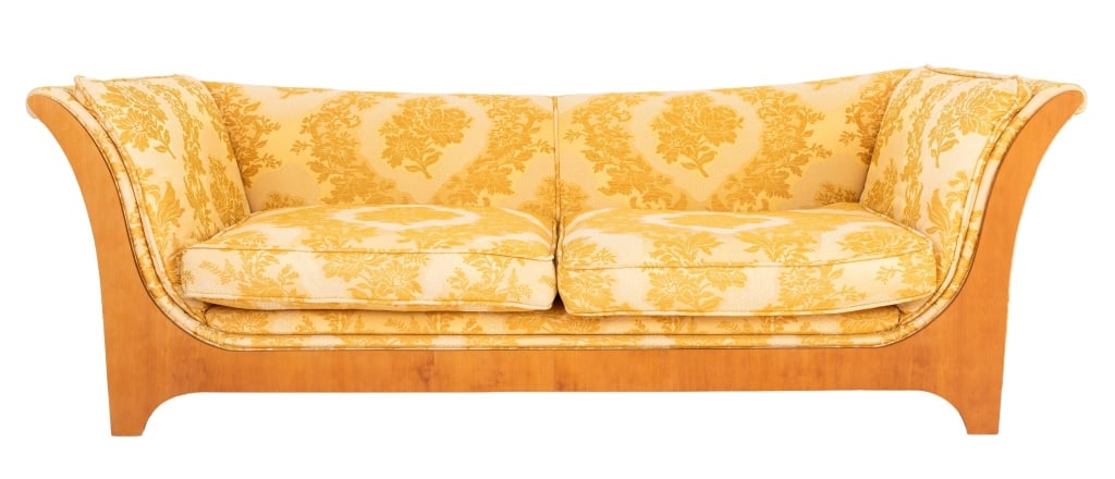 Biedermeier Style Cherrywood Upholstered Sofa (1 of 10)