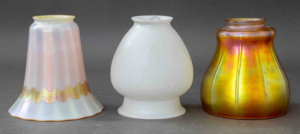 Group of Arts & Crafts Light Shades, 3, 20th C (1 of 10)