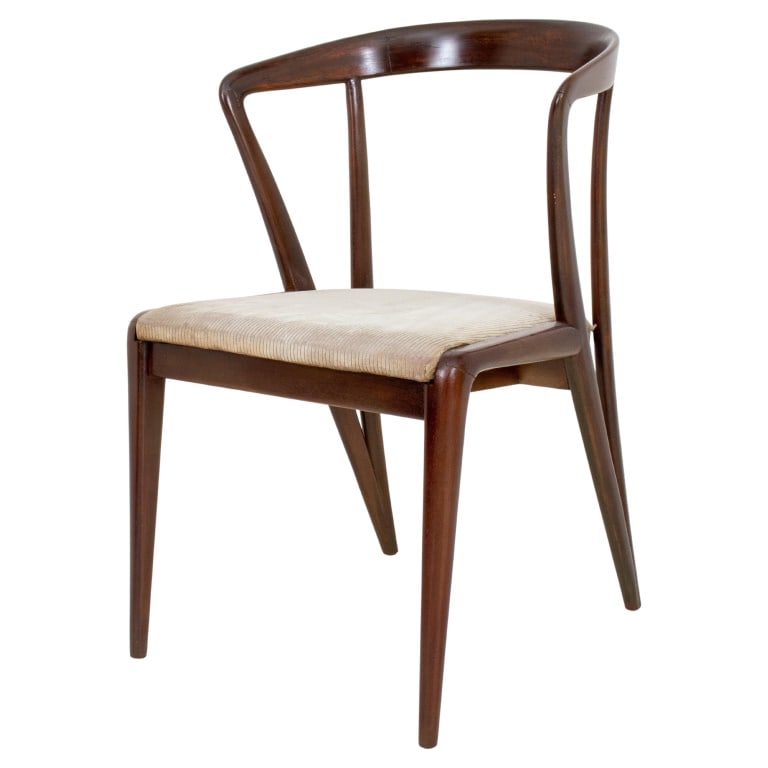Bertha Schaefer for Singer & Sons Walnut Chair (1 of 10)