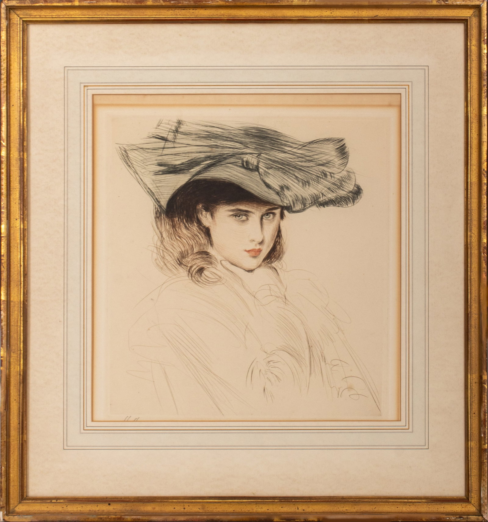 Helleu "Portrait of Ellen Helleu" Drypoint Etching (1 of 10)