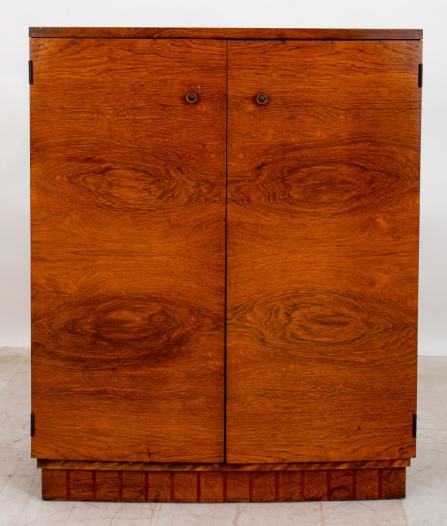 Art Deco Two Door Five Drawer Rosewood Cabinet (1 of 11)