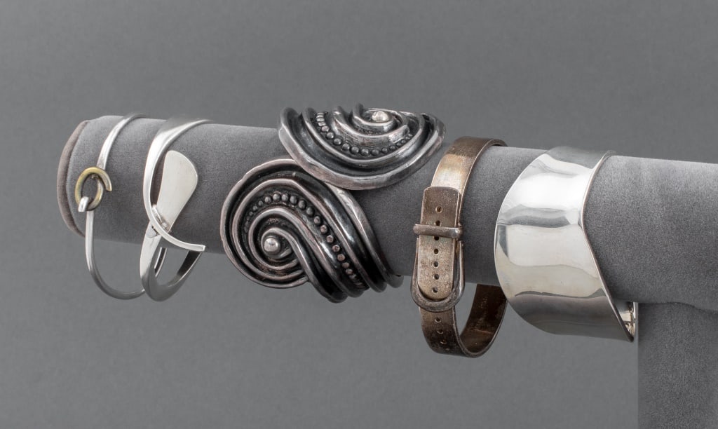 Mexican & Taxco 925 Silver Bangle Set (1 of 7)