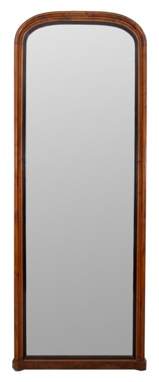American Victorian Walnut Pier Mirror, ca. 1900 (1 of 7)
