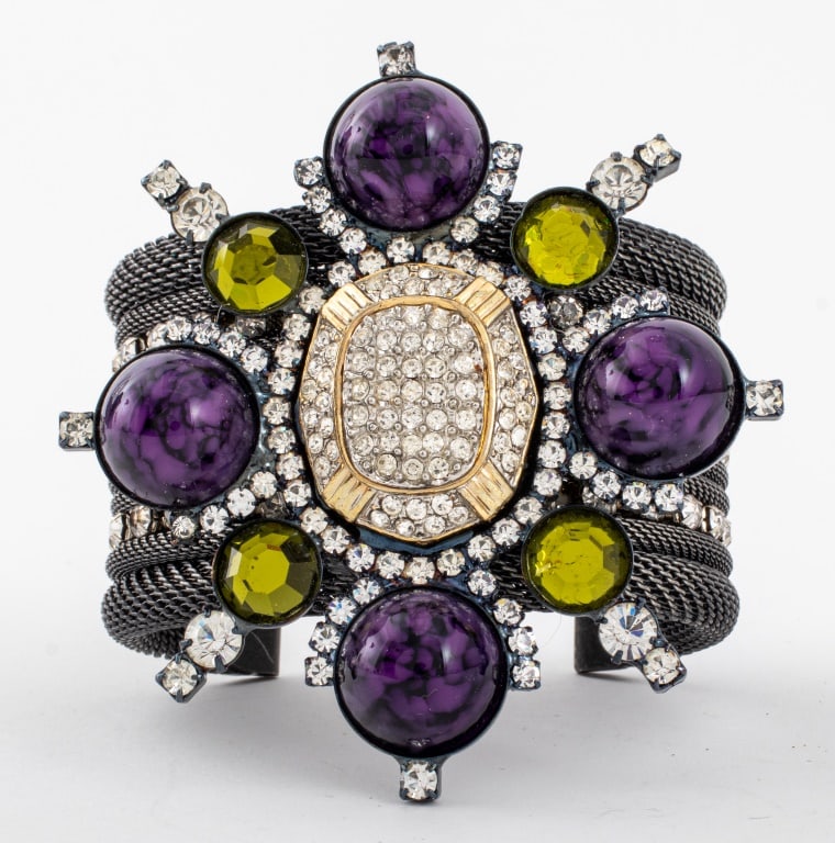 Lawrence Vrba Gem-Set Cuff Bracelet (1 of 9)