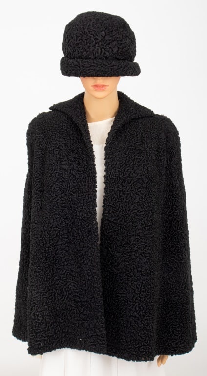 Revillon Freres Persian Lamb Capelet & Hat (1 of 8)
