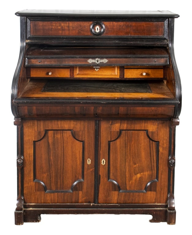 Victorian Cylinder Secretary Cabinet (1 of 12)