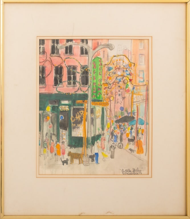 Mary Jo Schwalbach "Little Italy" Watercolor (1 of 8)