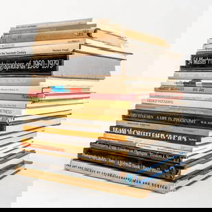 Group of Books on Photography, 20: Group of Books on Photography, 20, and including: Doty "Photography in America", Steichen, Edward "The Family of Man", Evans, Walker "Walker Evans", Jay, Bill "Robert Demacky", MoMA "A Personal View: