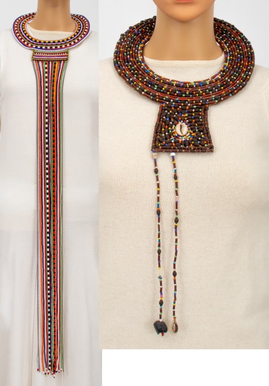 African Beaded Maasai Necklaces, 2 (1 of 17)