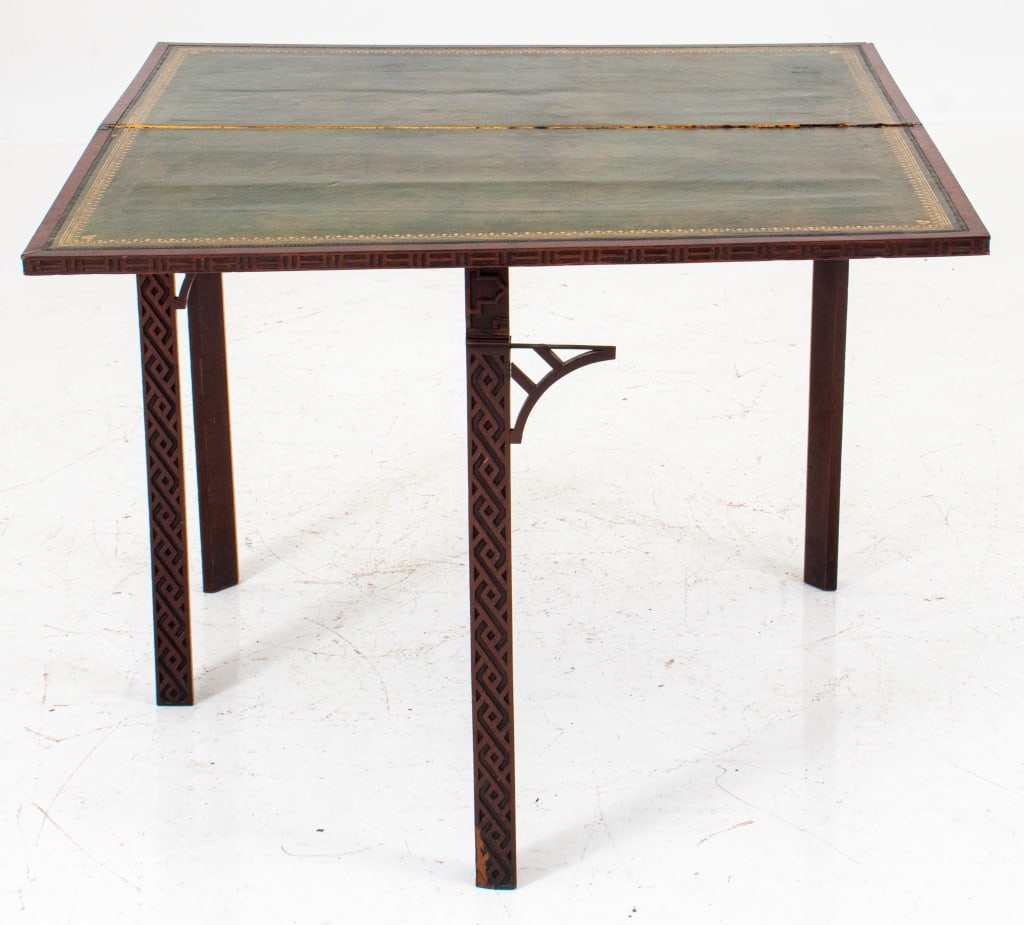 George III Style Chinoiserie Gateleg Games Table (1 of 12)