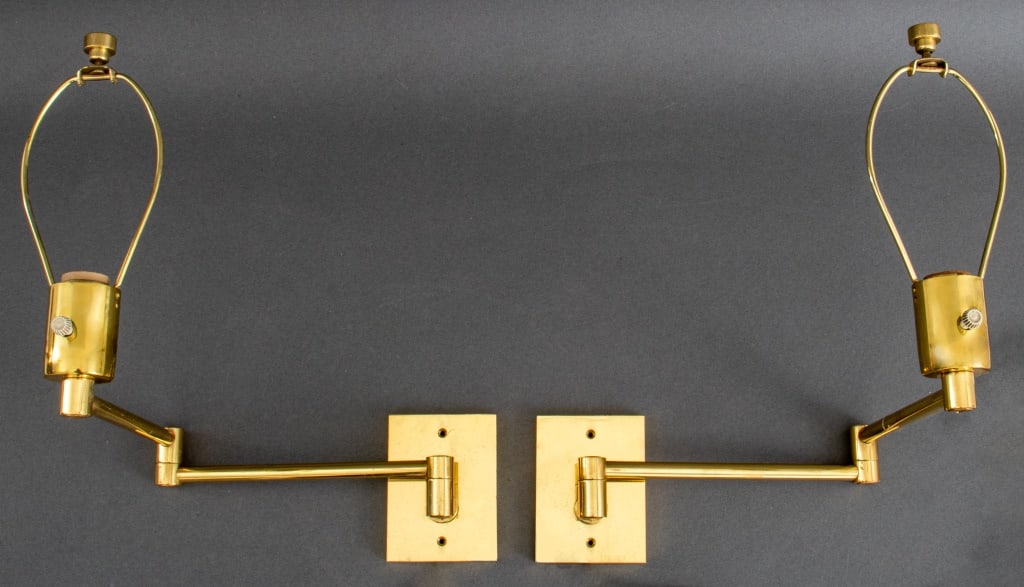 Hansen Brass Swing Arm Lamps, 2 (1 of 9)