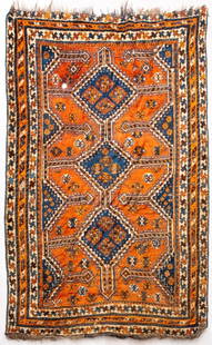 Turkish Oushak Rug, 8' x 5': Turkish Oushak Carpet. 93" L x 57" W.