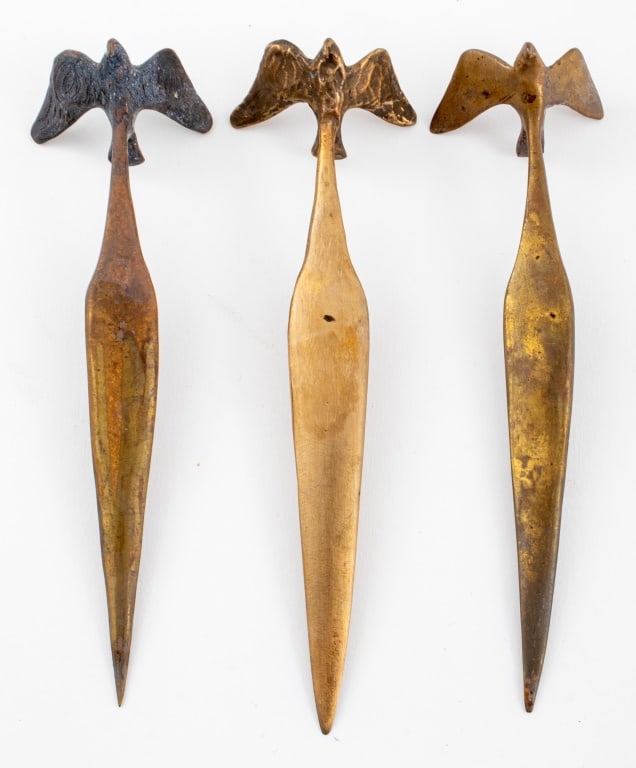 Louis Mendez Gilt Bronze Letter Openers, 3 (1 of 6)