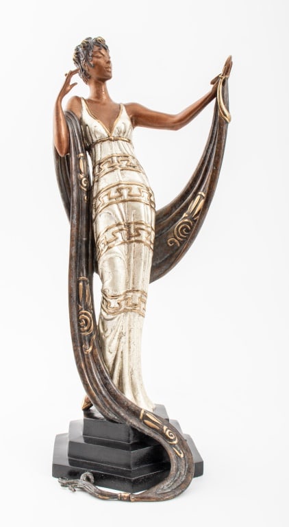 Erte "La Coquette" Bronze Sculpture, 1986 (1 of 16)