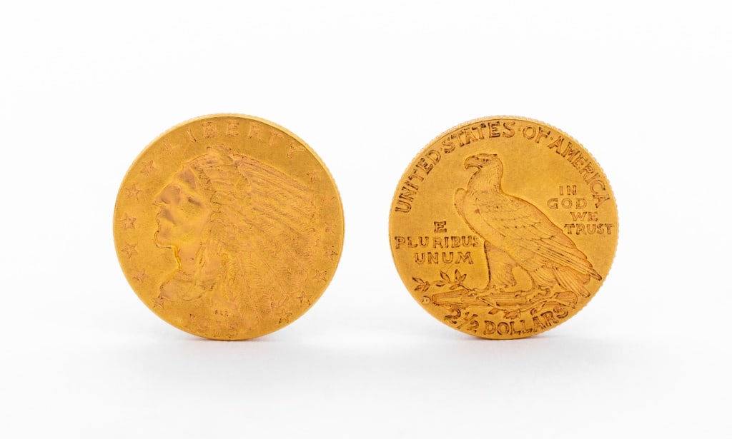 US 1914 & 1915 $2 1/2 Dollar Gold Coin Set (1 of 5)