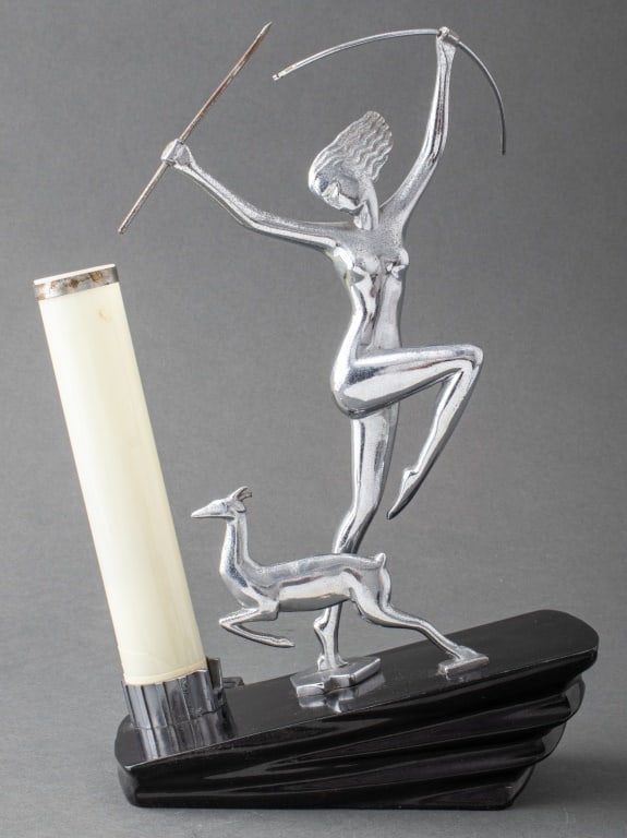 Pierre Le Faguays Style Art Deco Accent Lamp (1 of 10)