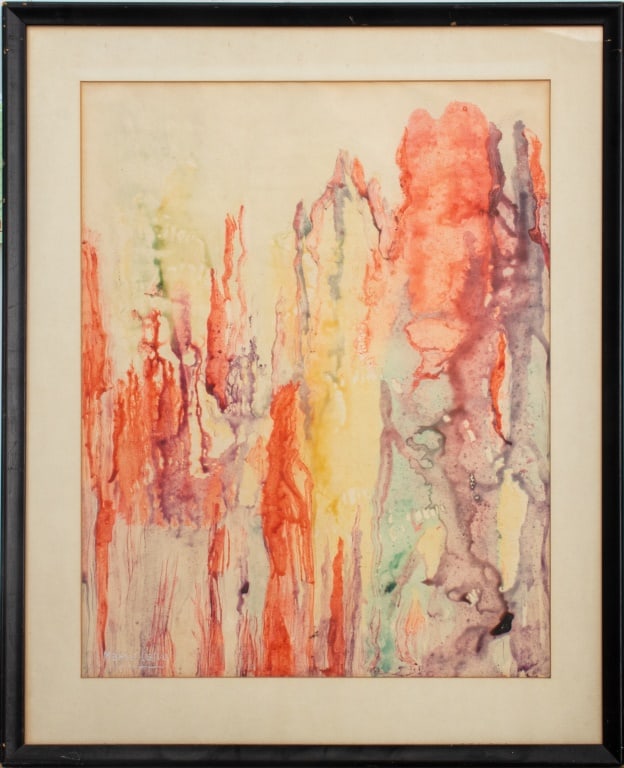 Maese Calvo Abstract Composition Watercolor Paper (1 of 12)