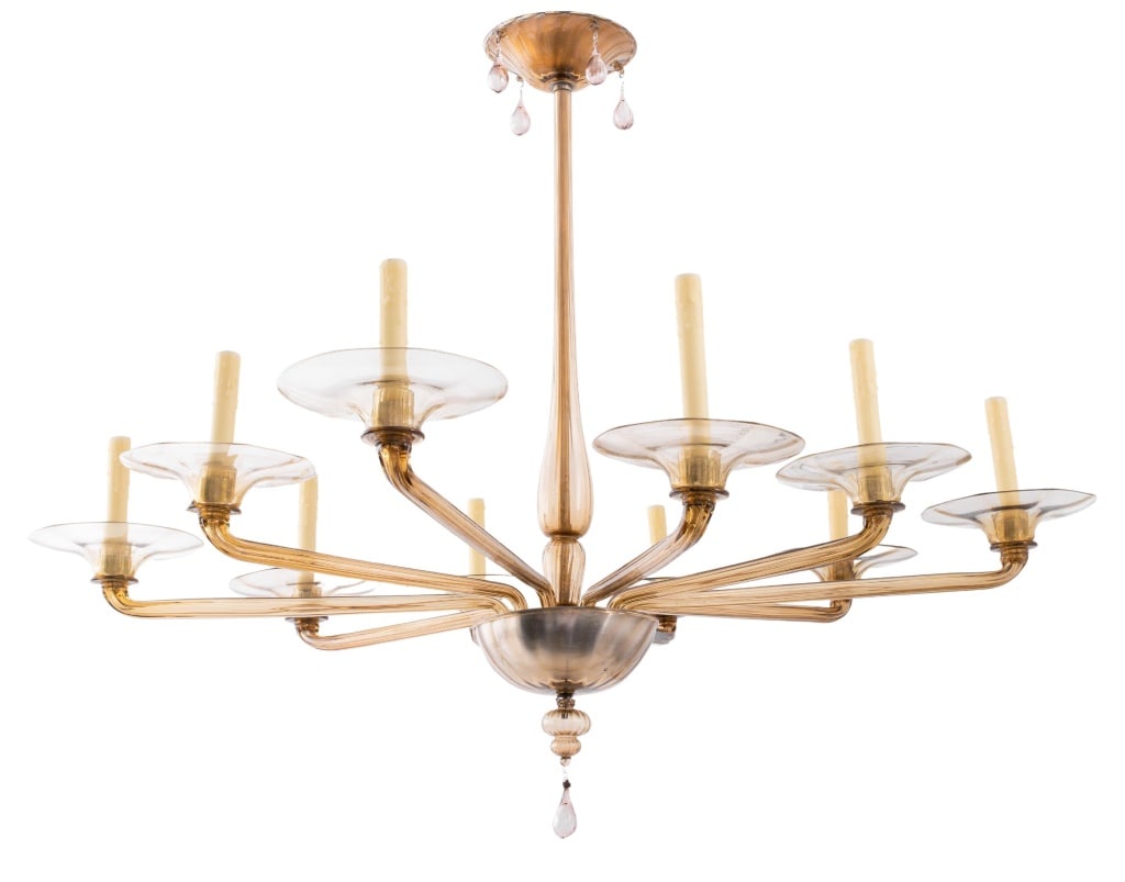 Italian Veronese Murano Glass Chandelier (1 of 10)