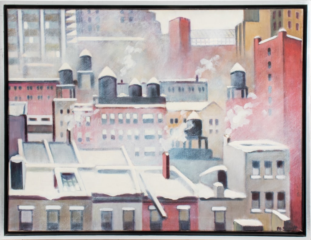 Mabel Scott Georgi "Snowstorm" Oil on Canvas (1 of 10)