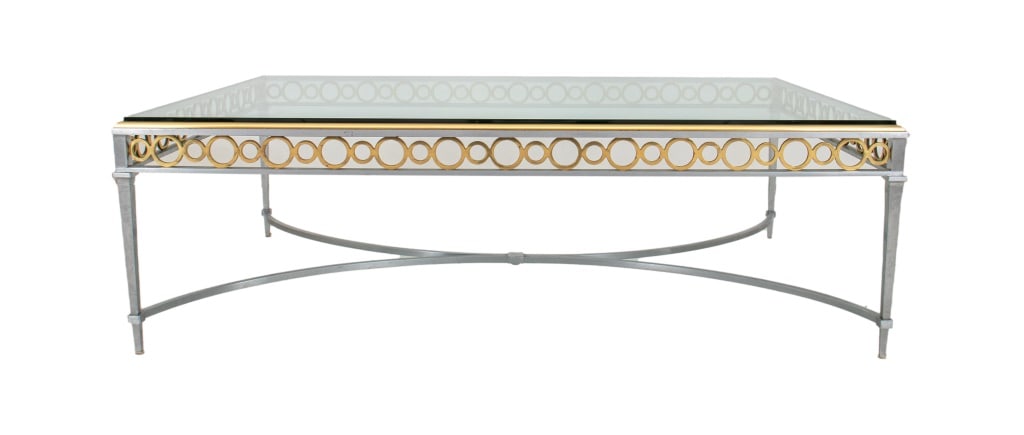 Maison Jansen Attr. Bronze & Glass Coffee Table (1 of 11)