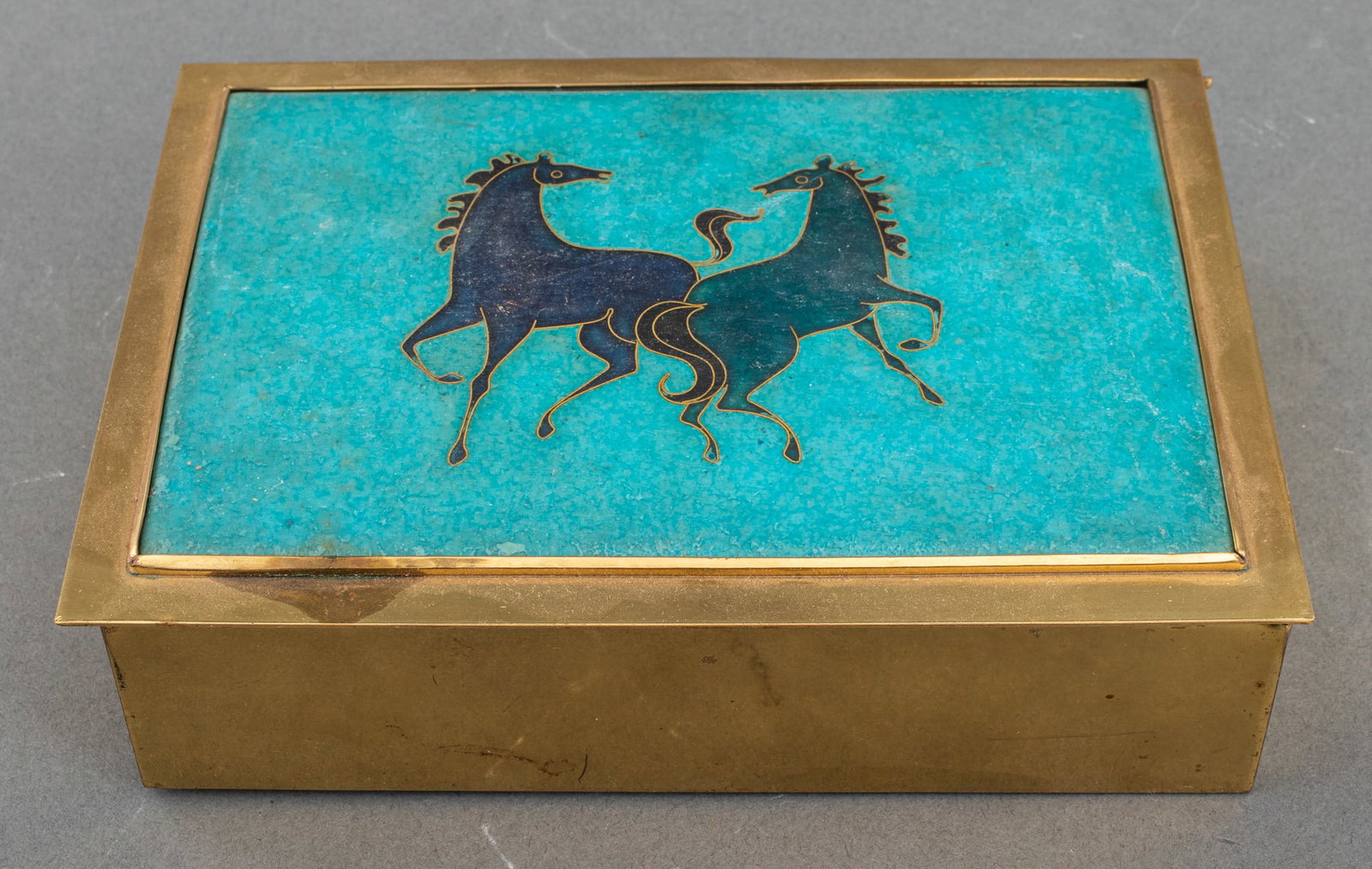 Mid-Century Modern Cloisonne Enamel Trinket Box (1 of 6)